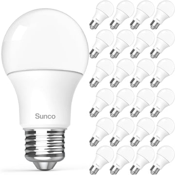 24 Pack A19 LED Light Bulbs, [Focos para Casa], E26 Base Lamp Bulb for Bedroom Bathroom, 850 LM, 8W (60W Equivalent)