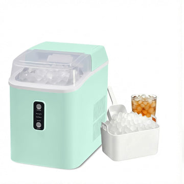 Nugget Ice Makers Countertop, Portable Nugget Ice Machine, Ready in 6 Mins, 24lbs in 24Hrs, Auto-Cleaning