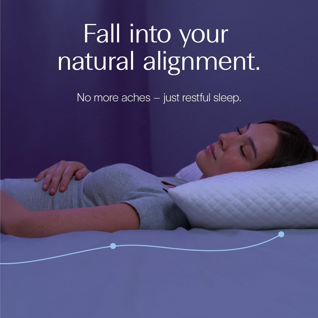 Signature Adjustable Shredded Memory Foam Pillow King | CertiPUR-US Certified | Bamboo Rayon Cover | Side Back