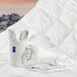 95% Hungarian Goose Down Comforter, Heavyweight Winter Duvet Insert, 750 Fill Power