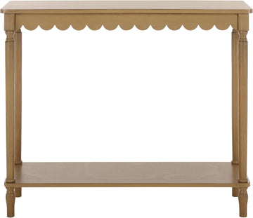 Collection Haven French Country Farmhouse Matte Black Console Table , Foyer