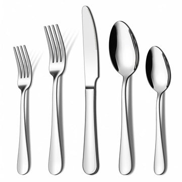 20 Piece Silverware Flatware Set, Stainless Steel Cutlery Set for 4