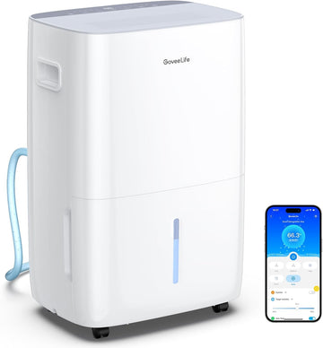 Dehumidifier for Home 4,500 Sq. Ft. 50 to 137 Pint with Pump, Drain Hose