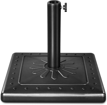 33lb Heavy-Duty Patio Square Umbrella Base, Antioxidant Sprayed Steel Pole Market Table Stand