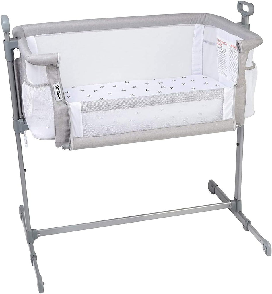 Baby Bedside Bassinet Sleeper, Bassinet for Newborn with Plush Mattress, Mesh Breathable, Adjustable Side Sleeper