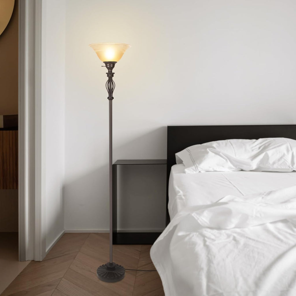Torchiere Floor Lamps - Stand Up Lamp with Corner Floor Lamp Design
