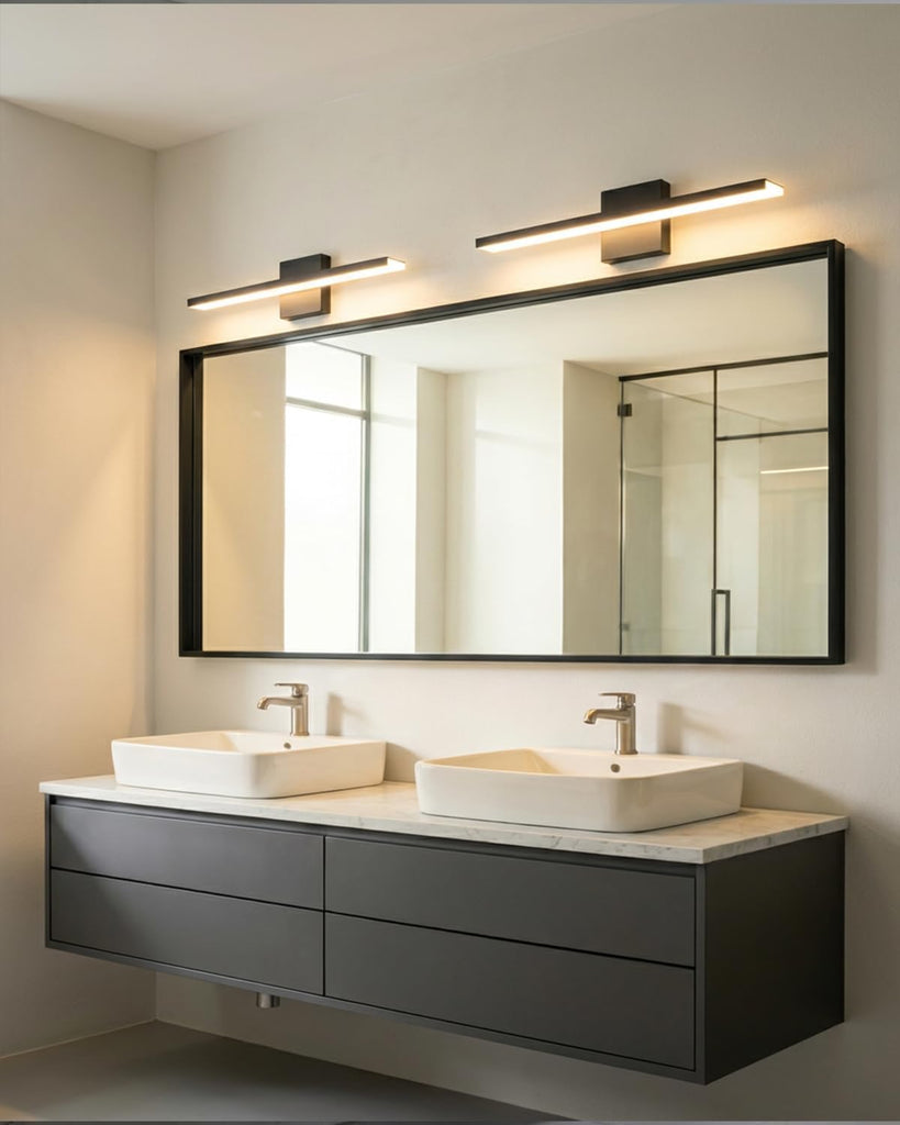 Modern LED Bathroom Light Fixtures,24inch (24.02'') 24W,2300 Lumen Dimmable Bathroom Vanity Lights Over Mirror,5CCT