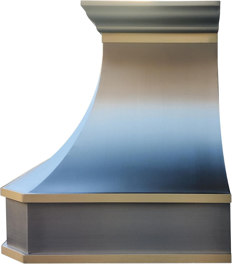 Island Mount Range Hood 4 Speed LED Lights