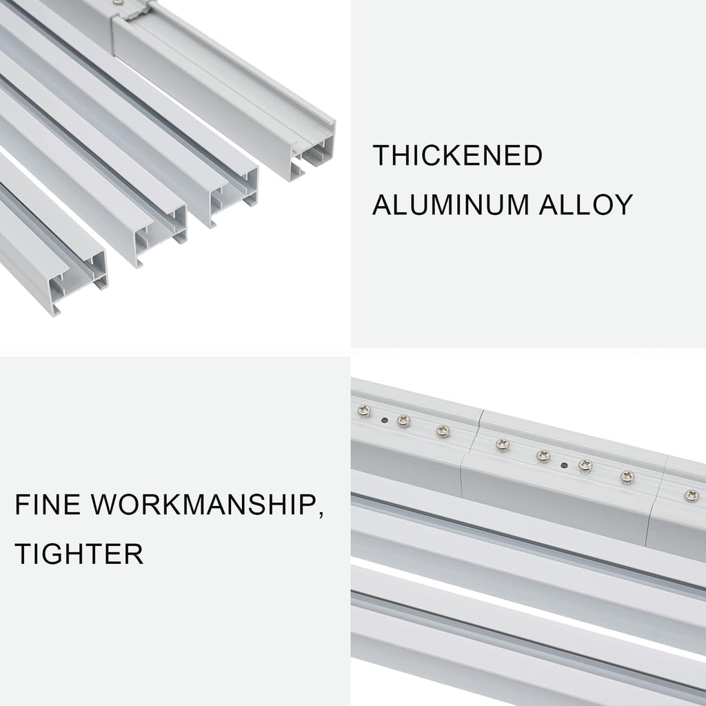 Motorised Curtain Rail, Automatic Curtain Track, Ceiling Curtain Track, Motorized Curtain Rods with Remote Control