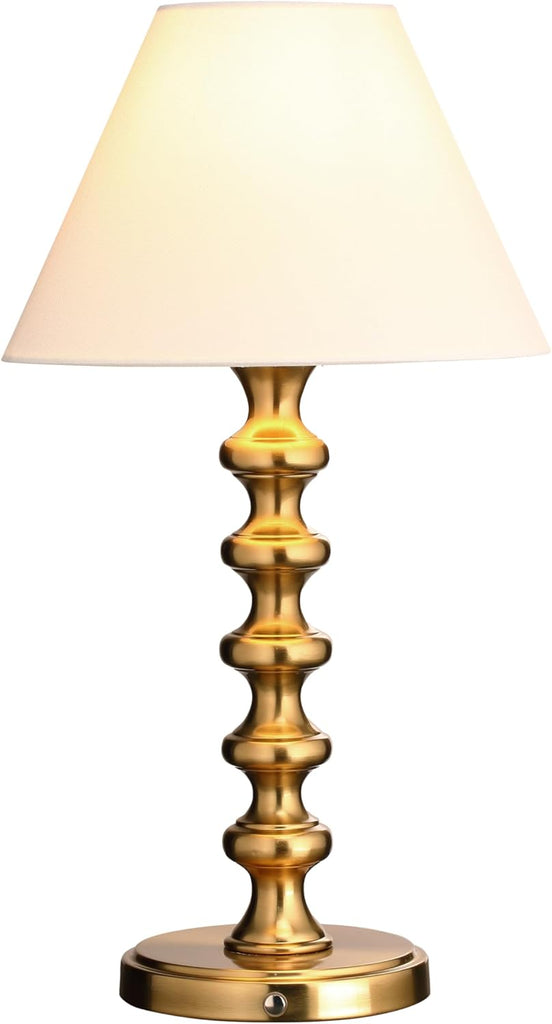 Ember Rechargeable Table Lamp (Antique Brass_Baluster)