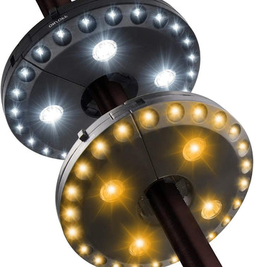 Patio Umbrella Light, 28 LED Lights at 200 lumens 3 Lighting Modes Cordless 4 x AA Battery Operated