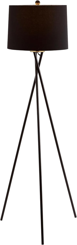 Safavieh Lighting Collection Parsen Black Tripod 62-inch Floor Lamp (LED Bulb Included)