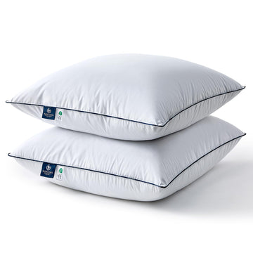 Goose Feather Euro Pillow Inserts 26x26 Set of 2, Down-Proof Throw Pillow Inserts for Covers, Euro Sham Inserts for