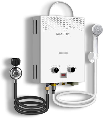 Tankless Water Heater, VANSTON Propane Water Heater Outdoor, 1.45GPM Portable Water Heaters