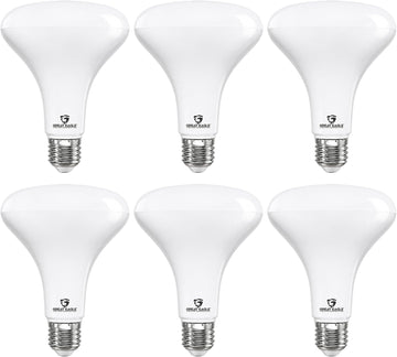BR30 LED Light Bulb, 9.5W (75W Equivalent), Dimmable, 850 Lumens, 5000K Daylight, High CRI 90+, E26 Base, Indoor - Set of 6