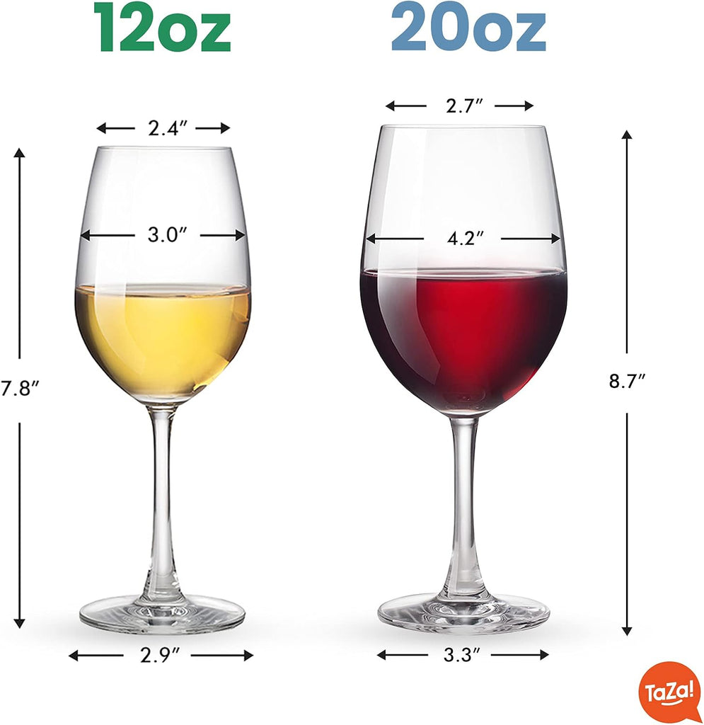 Outdoor Plastic Wine Glasses With Stem (12oz) | Unbreakable Tritan Stemware For Travel, Pool, Camping, Beach, Picnic