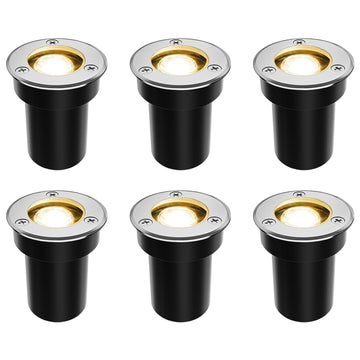 Low Voltage Landscape Lights,1W Outdoor In-Ground Lights 12V-24V LED Landscape Lighting for Paver, Deck, Step