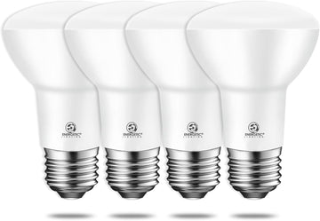 Energetic 4-Pack BR20 LED Bulb 3000K Warm White 6.5W=45W, 500 Lumen