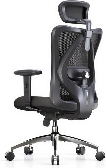 M18 Ergonomic, High Back Mesh Desk Chair with Adjustable Headrest & Lumbar Support, 330lbs Capacity Computer Chair