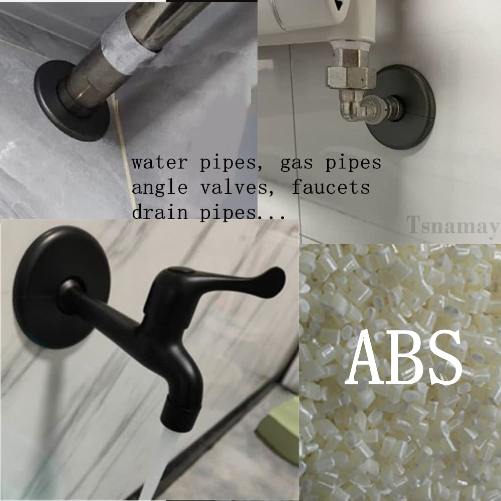 1.73" Wall Split Flange Round Escutcheon Plate Pipe