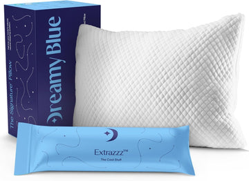 Signature Adjustable Shredded Memory Foam Pillow King | CertiPUR-US Certified | Bamboo Rayon Cover | Side Back