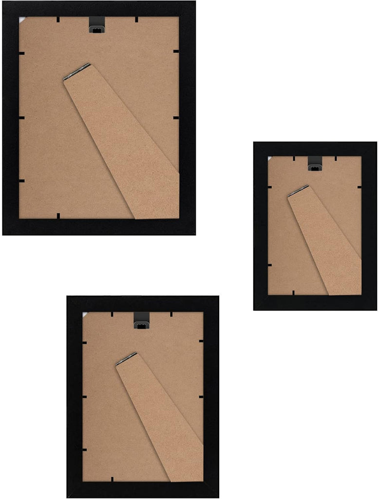 Set of 10 Picture Frames with Shatter-Resistant Glass - Gallery Wall Frame Set with Two 8x10, Four 5x7 and Four 4x6
