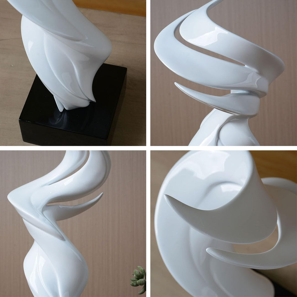 Modern Art Sculpture Abstract Statue Decor Table Centerpiece Ornament Home Figurine Gift Office Bedroom Polyresin