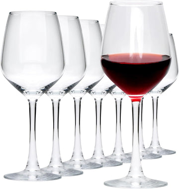 Wine Glasses Set of 8, 12oz Wine Glasses, for Red or White Wine, High-end Banquet, Wedding, Gift Goblets, Party, Bar