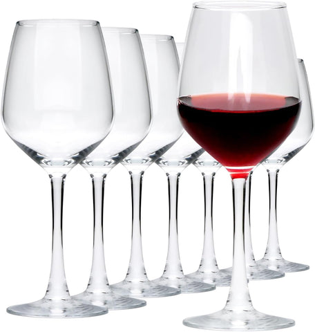 Wine Glasses Set of 8, 12oz Wine Glasses, for Red or White Wine, High-end Banquet, Wedding, Gift Goblets, Party, Bar