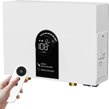 Tankless Water Heater Electric, 13kW 240Volt On Demand Instant Hot Water Heater with LED Digital Display