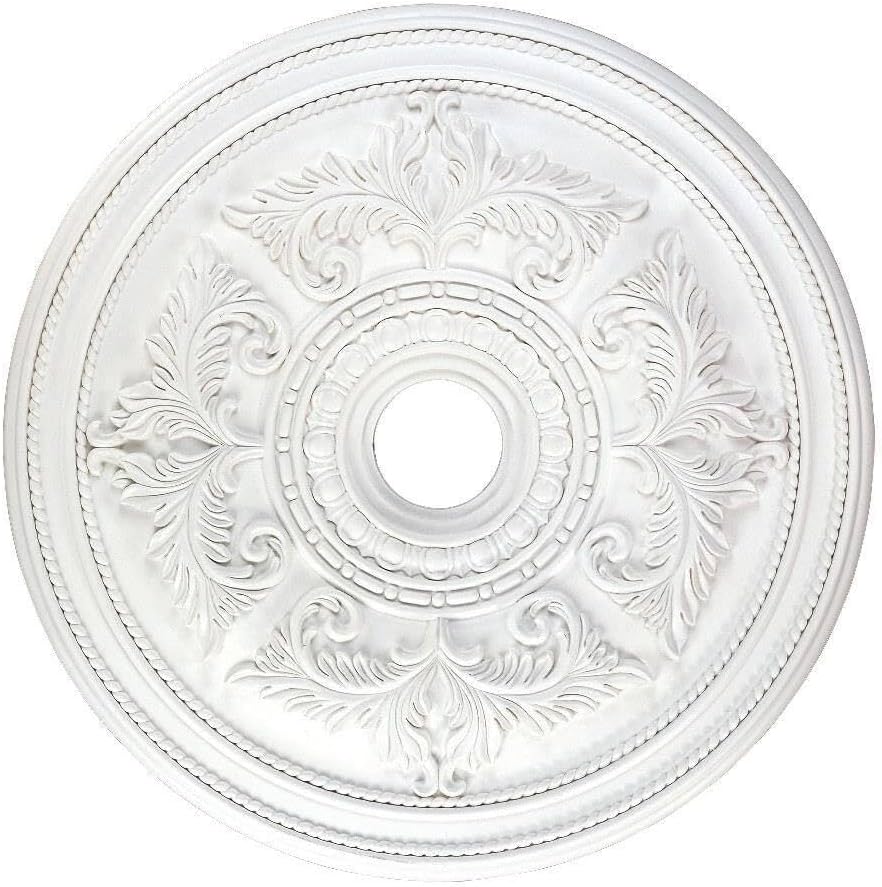 Ceiling Medallion, White, 0.1 x 0.1 x 1.5