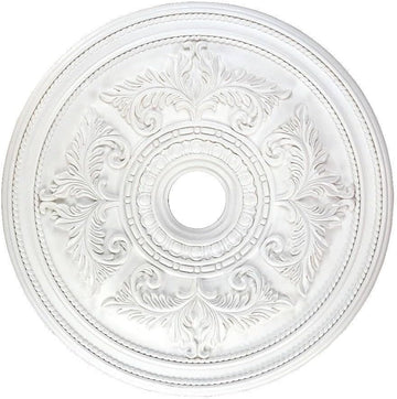 Ceiling Medallion, White, 0.1 x 0.1 x 1.5