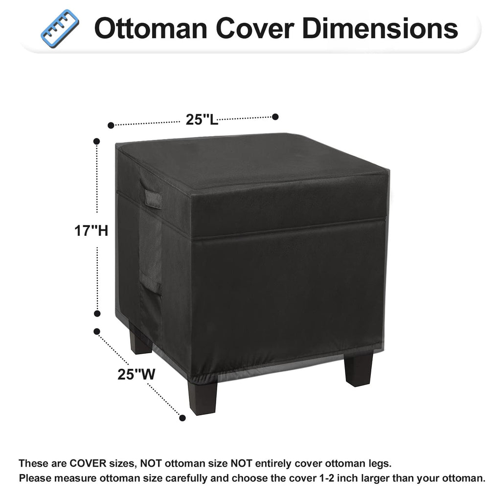 Waterproof Patio Ottoman Covers