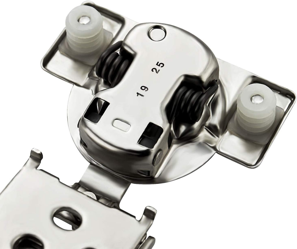 10 Pack 5 Pairs 1/2 inch Overlay Soft Close Hinges Hinges Satin Nickel Hidden Hinges Stainless Steel Concealed Hinge