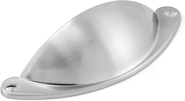 10 Pack | 2.5 Inch Drawer Pulls Satin Nickel Cabinet Pulls and Cup Pulls for Drawers | Bathroom Kitchen Handles for Cabinets | Dresser Handles(Z7.10.S)