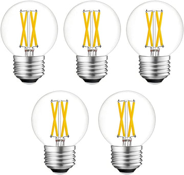 Dimmable E26 g16.5 led Mini Globe Edison Bulb LED Filament Bulb 4W 3000K Warm White 40W Equivalent for Pendant