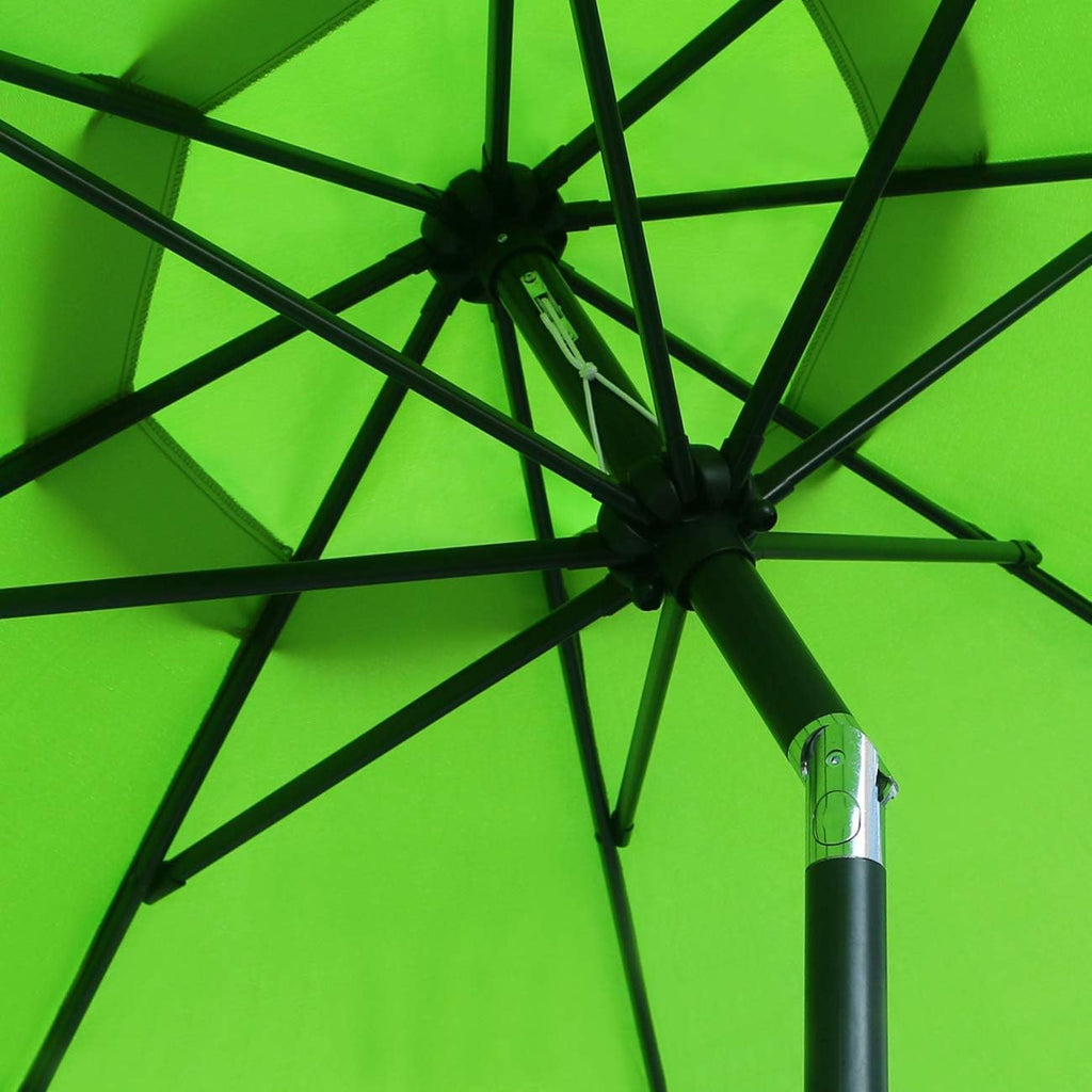 9Ft Patio Umbrella Outdoor Table Umbrella with 8 Sturdy Ribs (Grass Green)