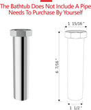 67" Acrylic Free Standing Tub, Stand Alone Tub, Freestanding Bathtub, Soaking Bathtub, cUPC Certified, CM(Glossy White)