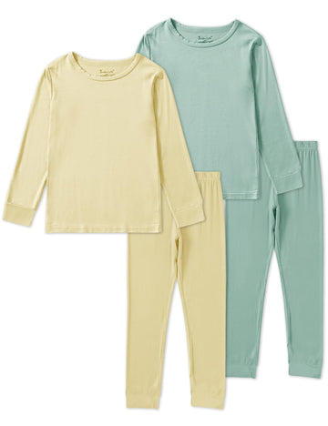 Boys Girls Pajama Sets Bamboo Viscose Toddler Sleepwear Kids Pjs