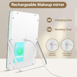 Vanity Mirror with Lights, Rechargeable Makeup Mirror, 14.6" Lighted Makeup Mirror for Dressing Room & Bedroom，Memory