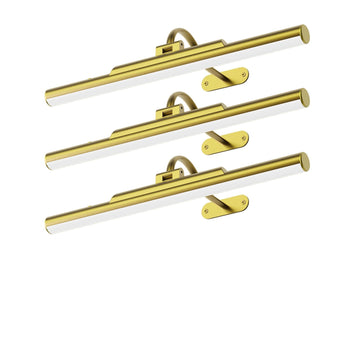 3 Pack Picture Light for Wall Cordless Rechargeable 16in Gold