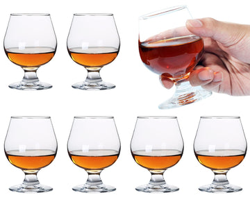 Cute Shot Glasses Small Brandy Snifters Set of 6 | Cognac glasses | Port Glasses | Tequila Glasses(5 oz | 150ml)