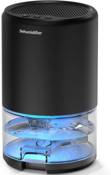 Dehumidifier, 35 oz Small Dehumidifiers for Home, Bathroom, Bedroom, Closet, Ultra-Quiet with Sleep Mode