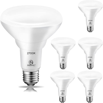 6 Pack 75W BR30 LED Recessed Light Bulb, Dimmable, 900 Lumens, 2700K Soft White, E26 Base, Indoor Flood Light Bulb