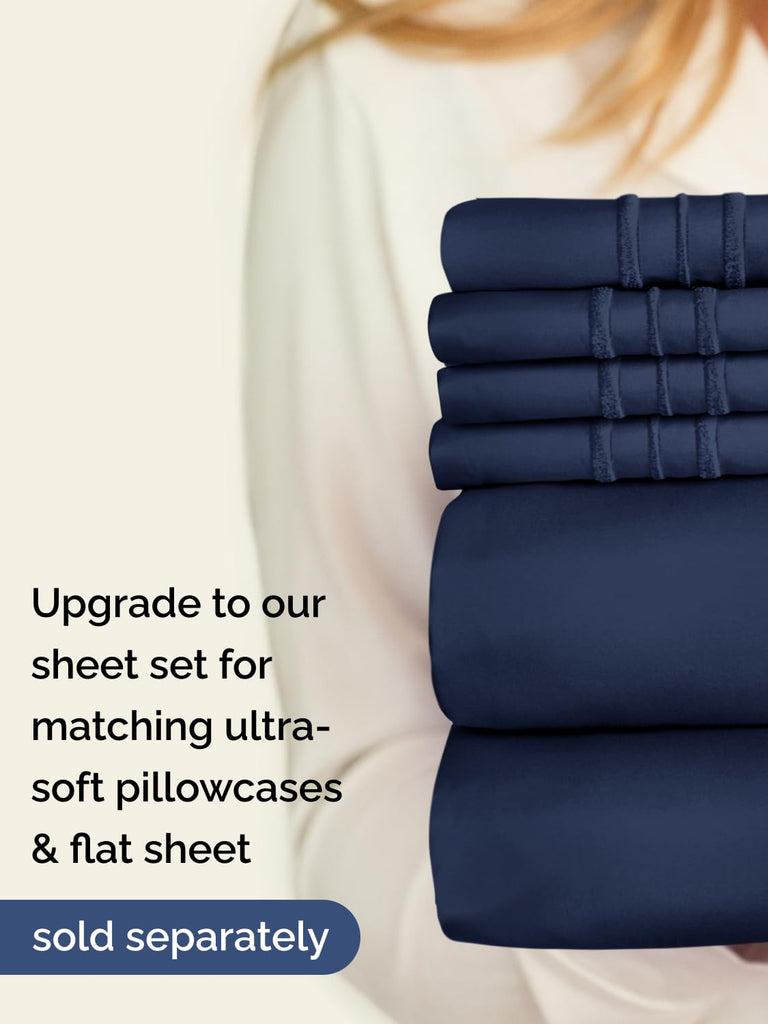CGK Extra Deep Queen Single Fitted Sheet Only - Navy Blue