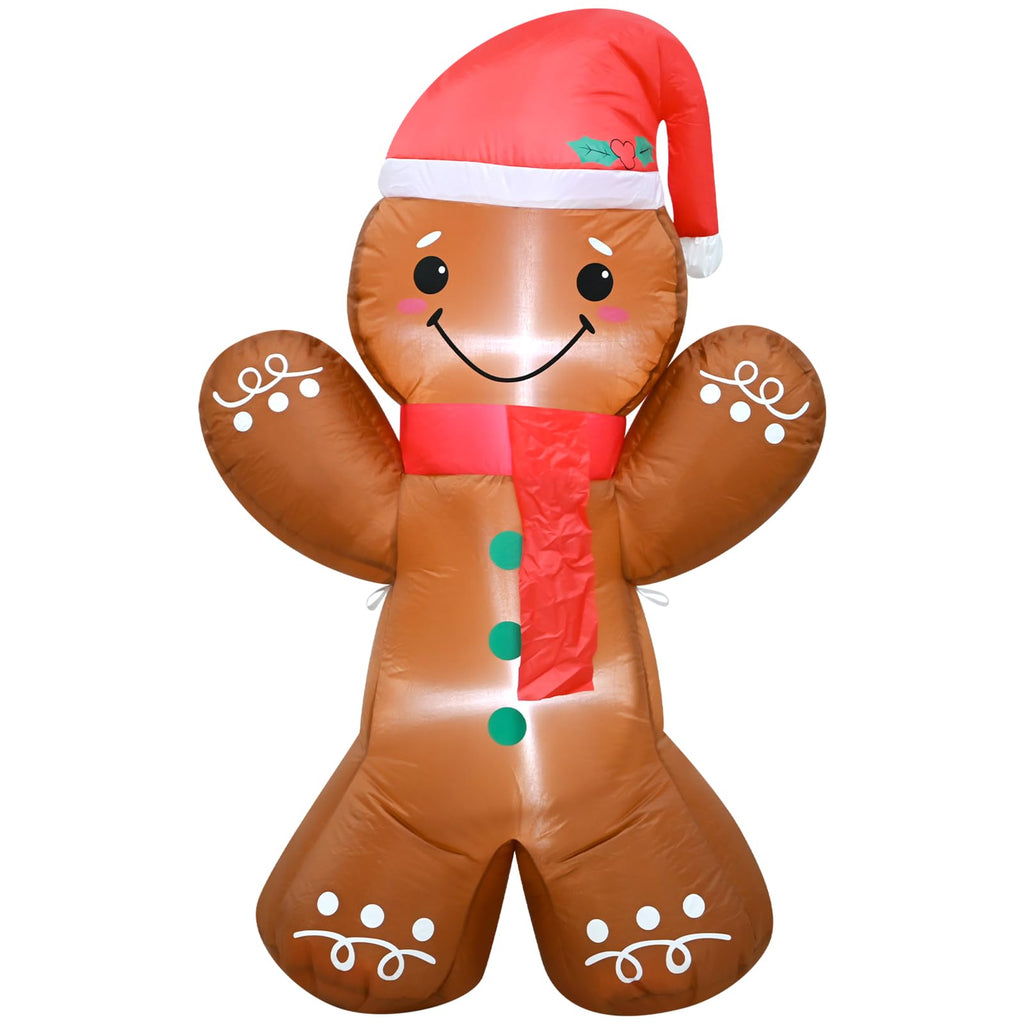 3.5 FT Christmas Inflatables Cute Gingerbread Man Decoration