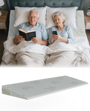 Twin Wedge Pillow for Acid Reflux Relief,Mattress Wedge 5" H
