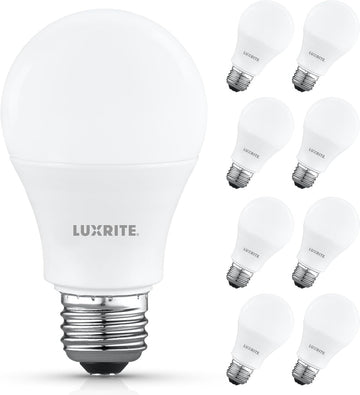 A19 LED Light Bulb 75 Watt Equivalent, 3000K Soft White, 1100LM, Non-Dimmable, Standard LED Light Bulbs, 9.5W, E26 (8 Pack)