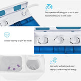 Portable Washing Machine, Twin Tub 26 Lbs Capacity, 18 Lbs Washer and 8 Lbs Spinner, Compact Washer with Control Knobs
