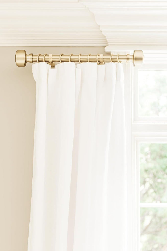 Luxury Layers Knob Finials - Fits Only Signature Collection Curtain Rods (Rod Not Included) - Premium Quality, Heavy
